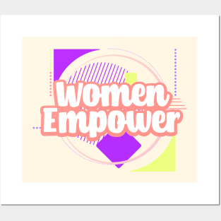 Feminist woman power  geometric Posters and Art